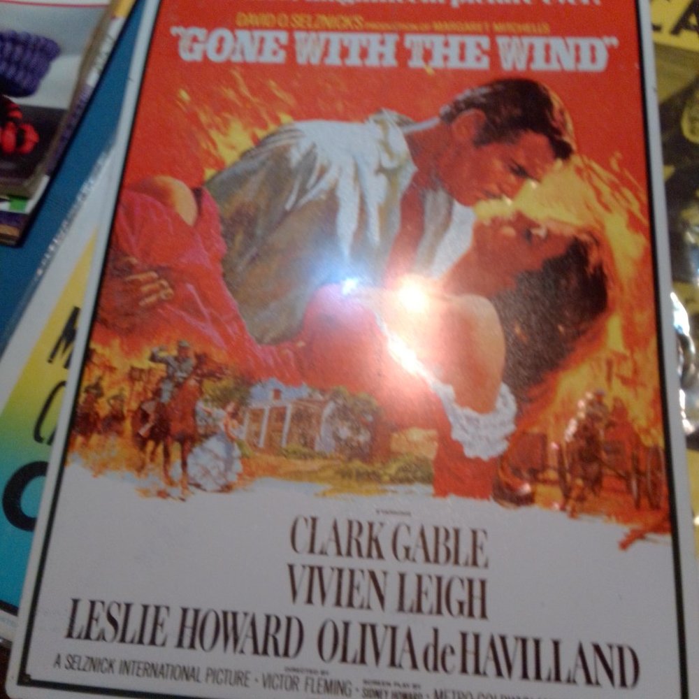 Gone with the wind metal movie poster